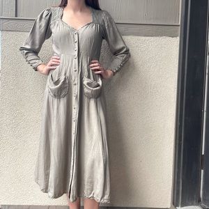 Kara Thoms Edith Dress in Desert Sage